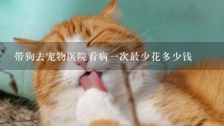 带狗去宠物医院看病1次最少花多少钱