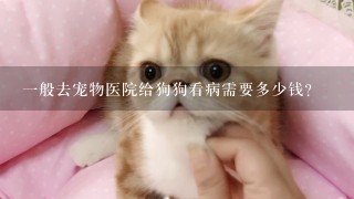 1般去宠物医院给狗狗看病需要多少钱？