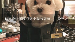 请问宠物医院只做个猫咪尿检，1般要多少钱？