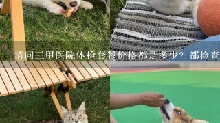 请问3甲医院体检套餐价格都是多少？都检查什么项目？