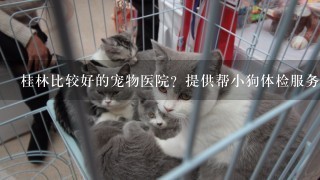 桂林比较好的宠物医院？提供帮小狗体检服务的，大概多少钱。
