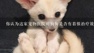 你认为这家宠物医院对狗狗是否有着很治疗效果吗