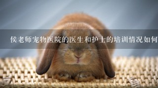 侯老师宠物医院的医生和护士的培训情况如何?