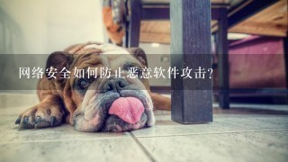 网络安全如何防止恶意软件攻击?